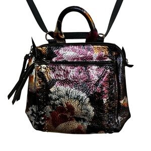 Unique custom Floral foil The Sak Loyola mini backpack shoulder bag